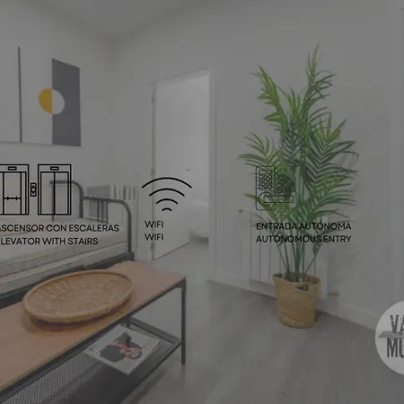 Excuisite New Apt En Gran Via Para 5Pax E2 Madrid Exterior photo